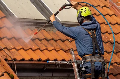 Démoussage et hydrofuge de toiture à Vingrau